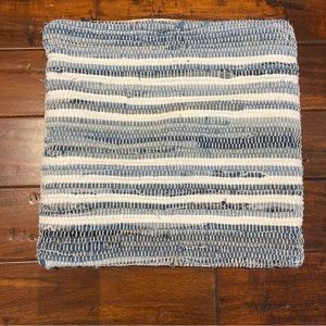 Life Styles Woven Square Throw Pillow Denim - Mina Victory 17” need new zip